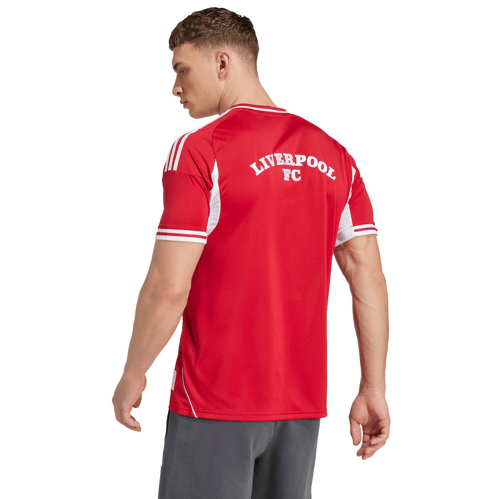 Liverpool adidas Full-Button Baseball Jersey - Red