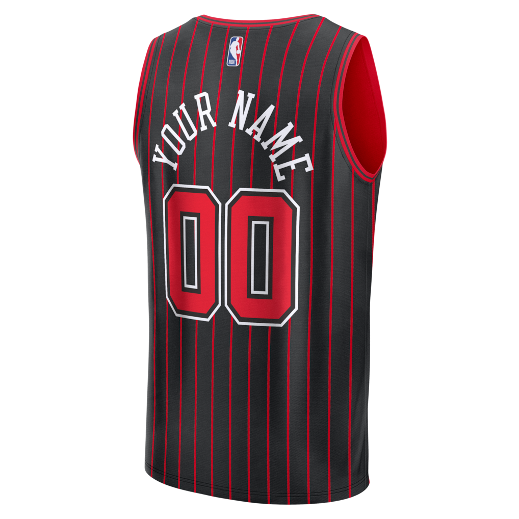 Chicago Bulls Fanatics Fast Break Custom Jersey - Icon Edition - Black