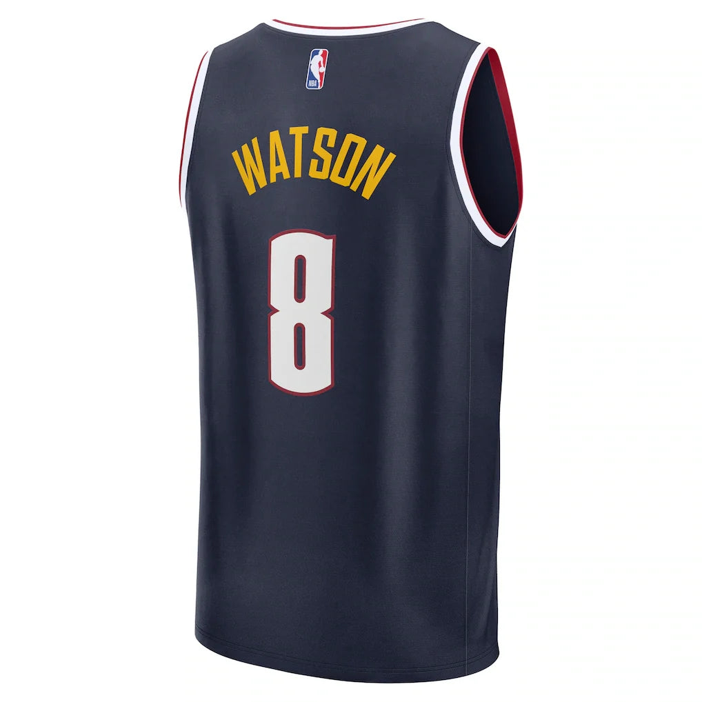Peyton Watson Denver Nuggets Fanatics Fast Break Replica Player Jersey - Icon Edition - Navy