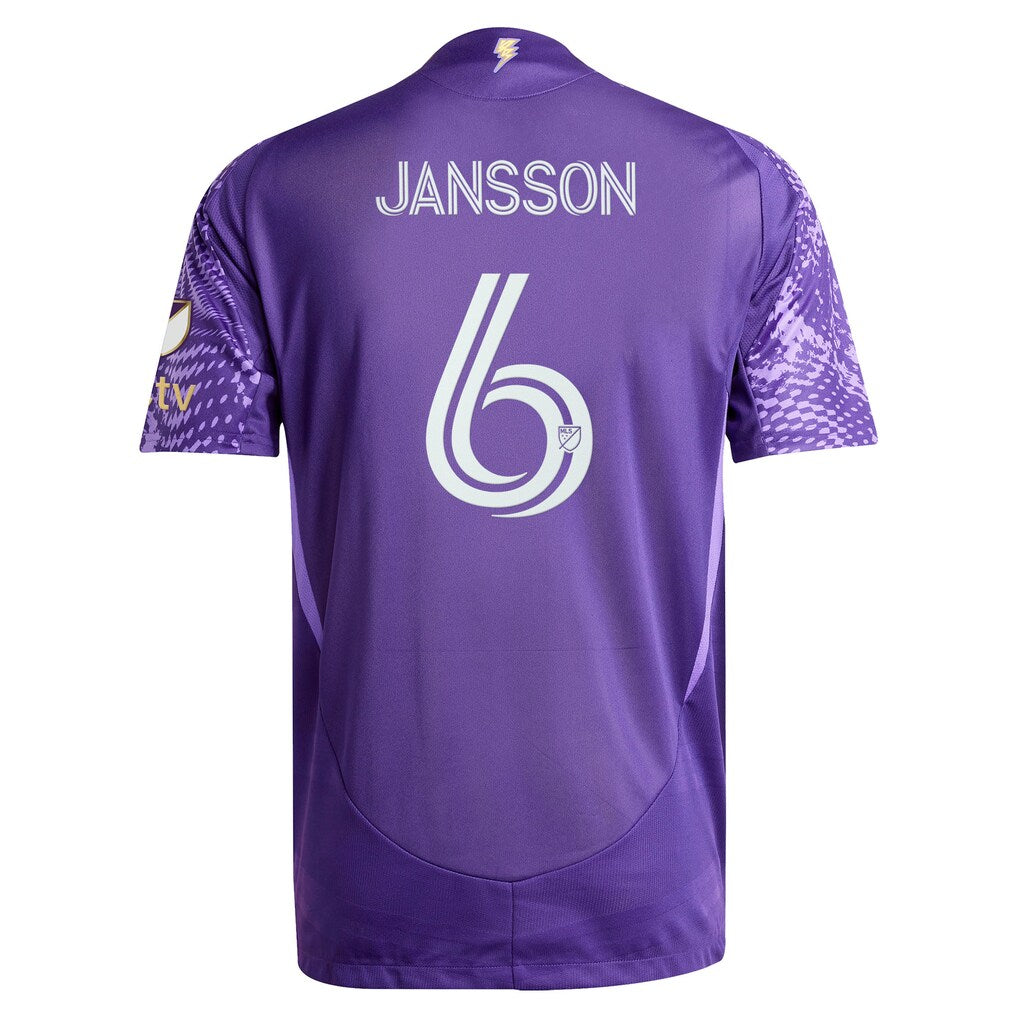 Robin Jansson Orlando City SC adidas 2025 Perfect Storm On-Field Authentic Jersey – Purple