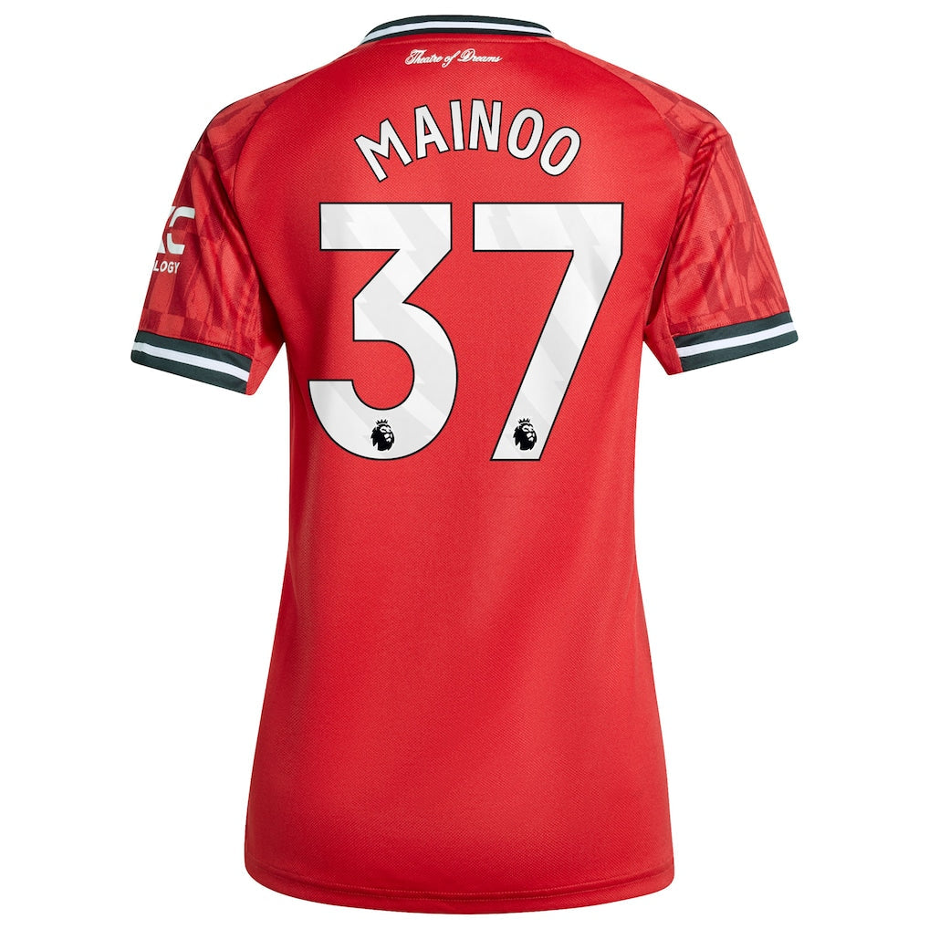 Kobbie Mainoo Manchester United adidas Women's Home 2025/26 Replica Player Jersey - Red
