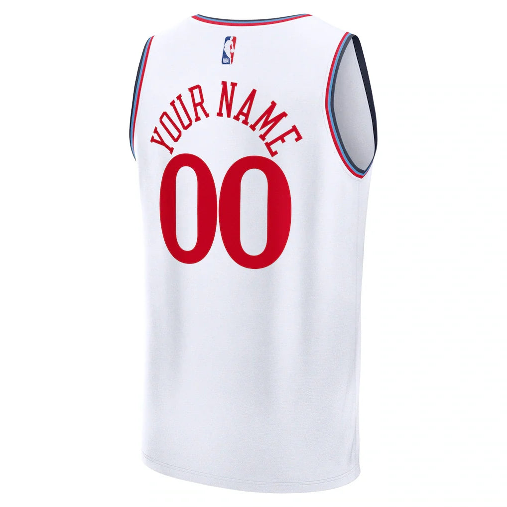 LA Clippers Fanatics Fast Break Custom Jersey - Association Edition - White