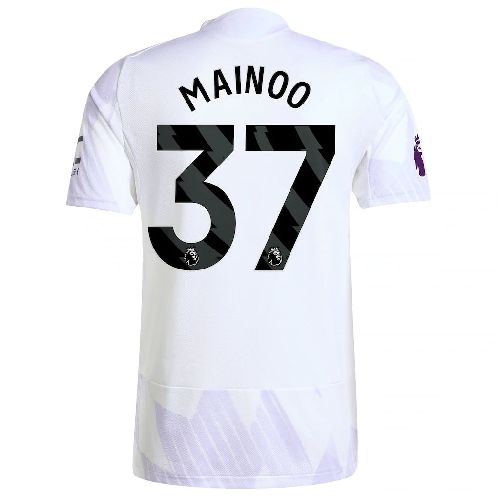Kobbie Mainoo Manchester United adidas 2025/26 Away Authentic Player Jersey - White