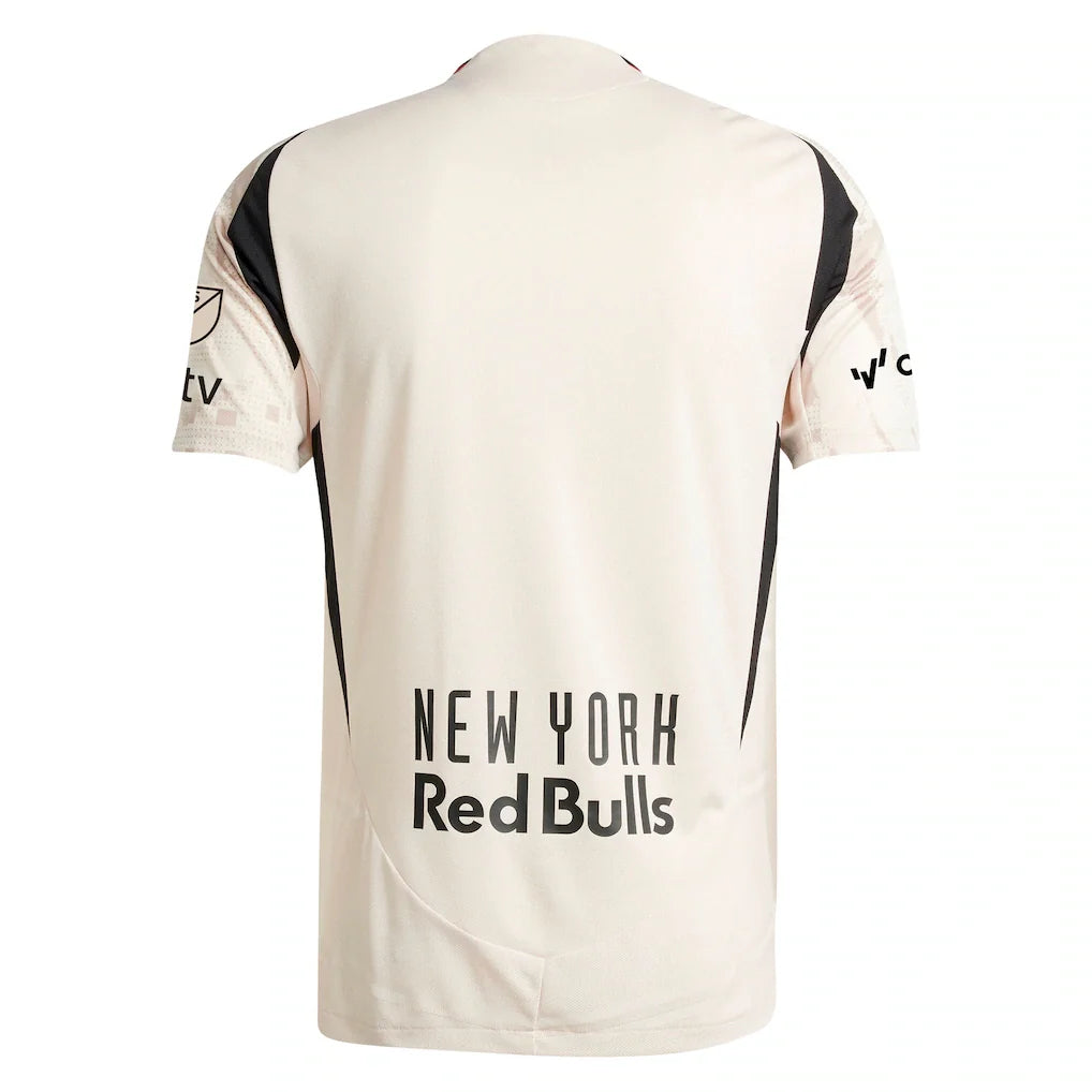 New York Red Bulls adidas 2025 Stone Kit Authentic Jersey - Tan