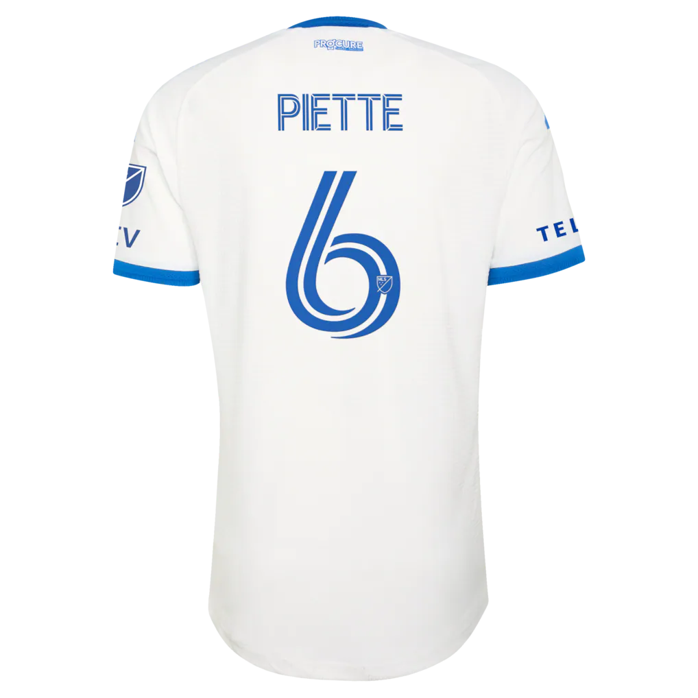 Samuel Piette CF Montreal adidas 2026 The Procure Jersey On-Field Authentic Patch Jersey - White