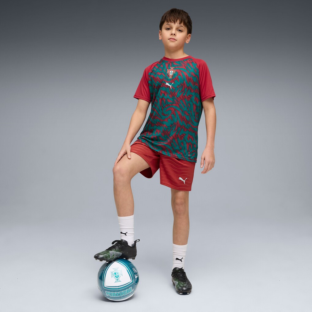 Portugal National Team Puma Youth Pre-Match Jersey - Red