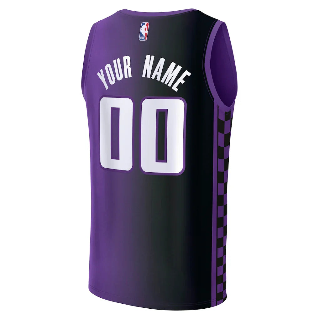 Sacramento Kings Fanatics Fast Break Custom Jersey - Statement Edition - Purple