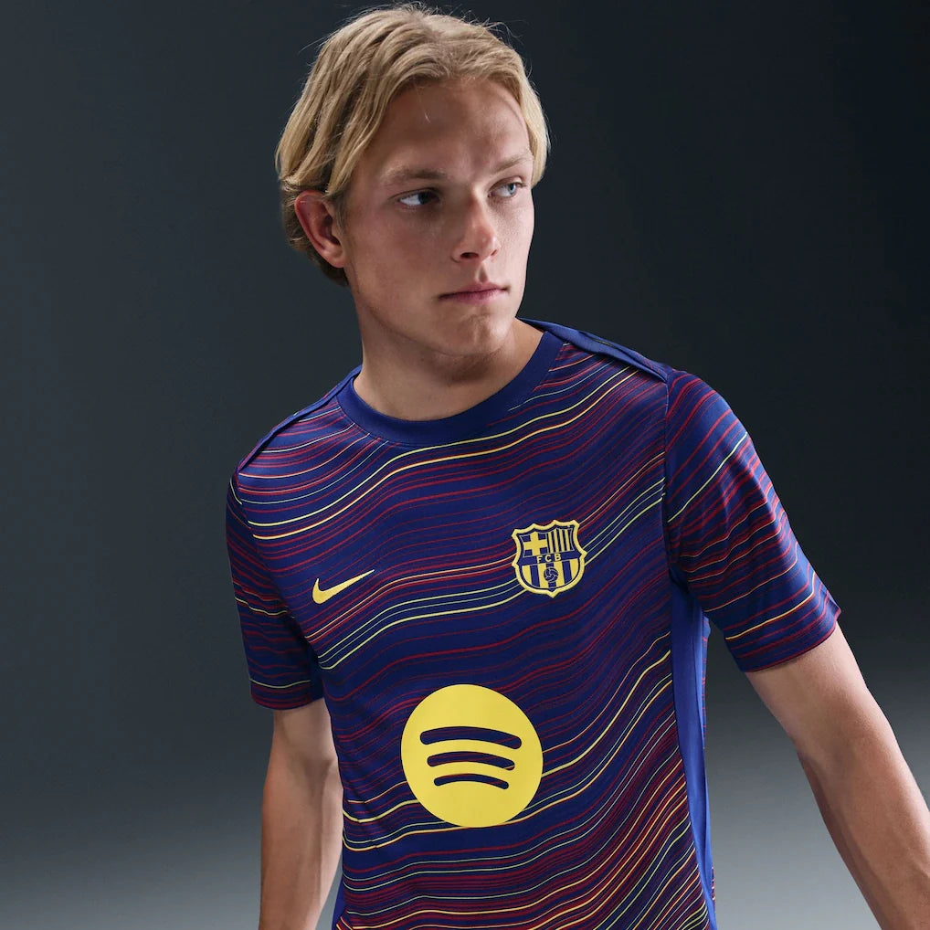 Barcelona Nike Home 2025/26 Academy Pro Pre-Match Top - Navy