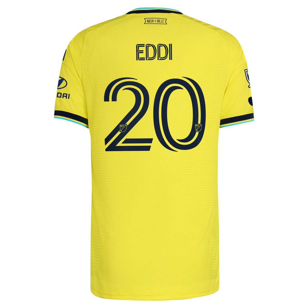 Edvard Tagseth Nashville SC adidas 2026 The Reverb Kit On-Field Authentic Patch Jersey - Yellow