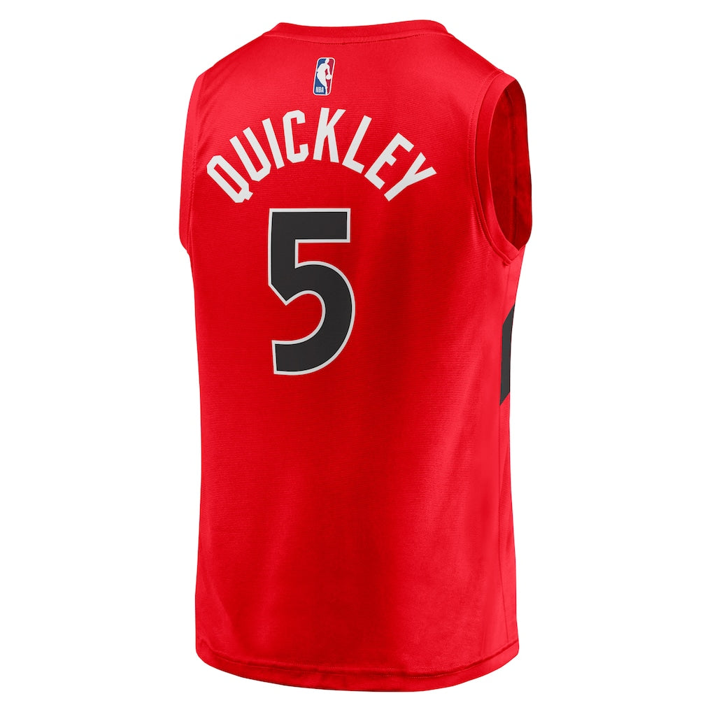 Immanuel Quickley Toronto Raptors Fanatics Fast Break Player Jersey - Icon Edition - Red