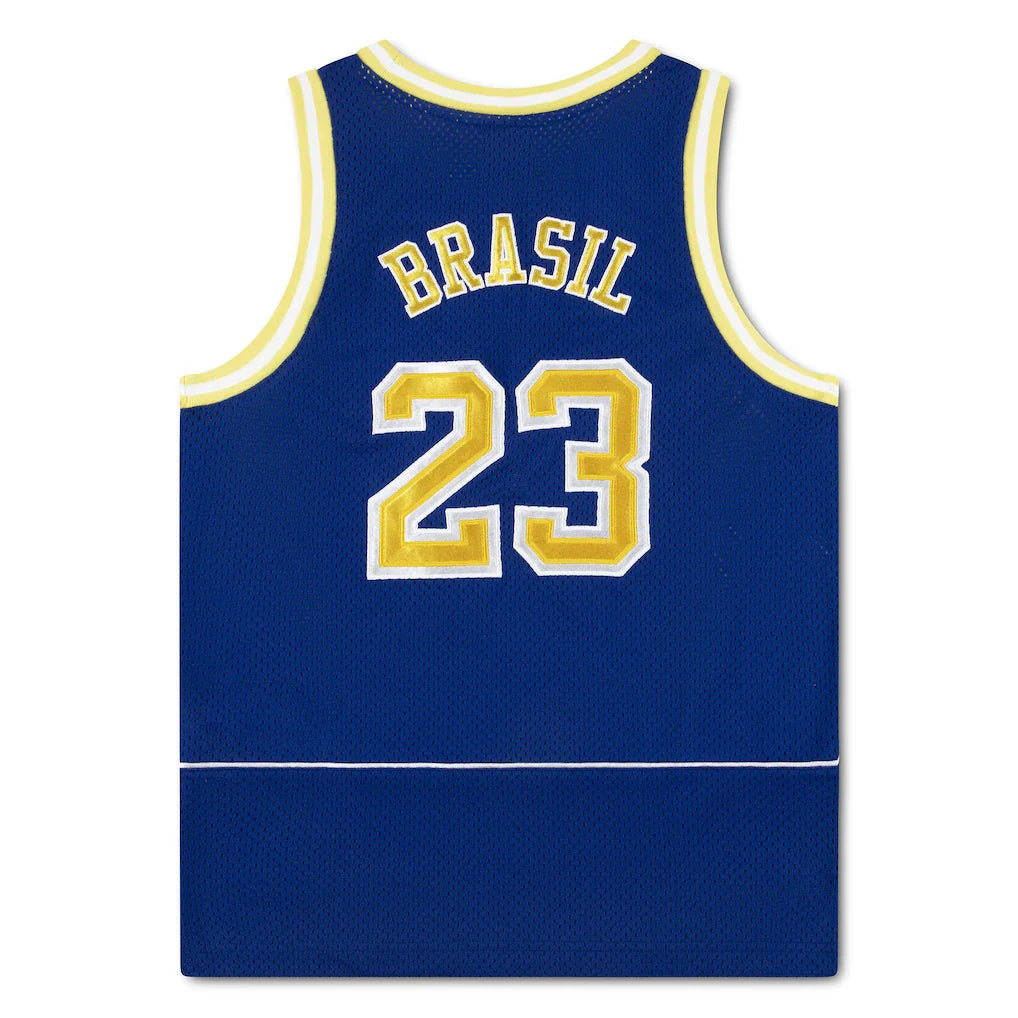 Brazil National Team Jordan Brand Youth Mesh Basketball Fashion Jersey - Royal