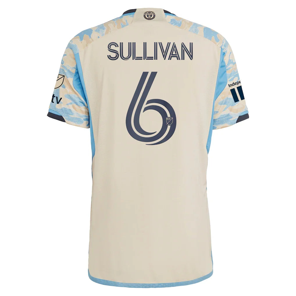 Cavan Sullivan Philadelphia Union adidas 2024 Authentic Secondary Player Jersey - Tan