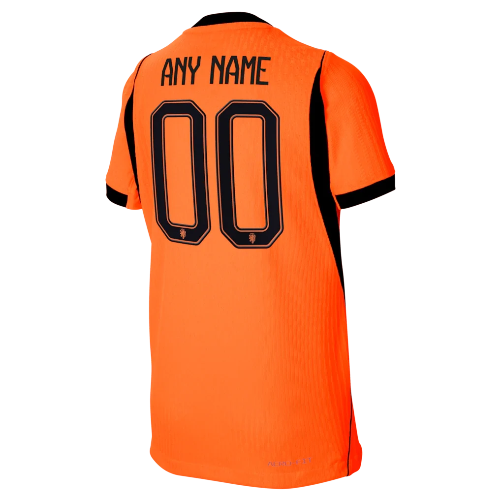 Netherlands National Team Nike Youth 2026 Home Match Authentic Custom Jersey - Orange