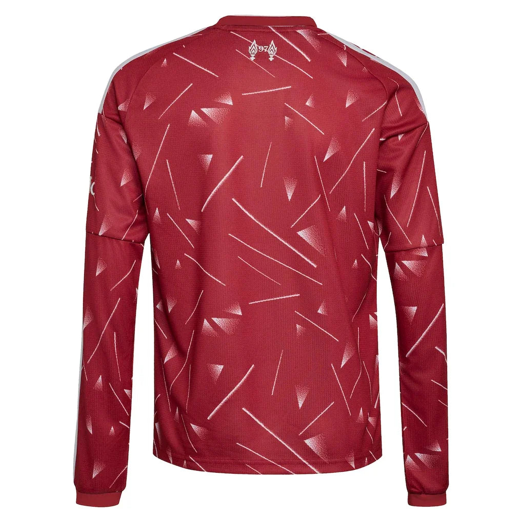 Liverpool adidas Youth 2026/27 Home Replica Long Sleeve Jersey - Red