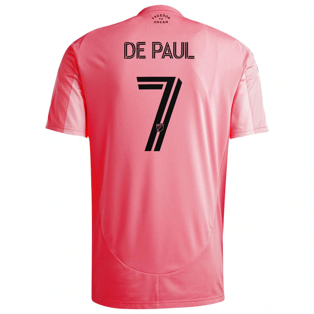 Rodrigo De Paul Inter Miami CF adidas 2025 Euforia Replica Player Jersey - Light Pink