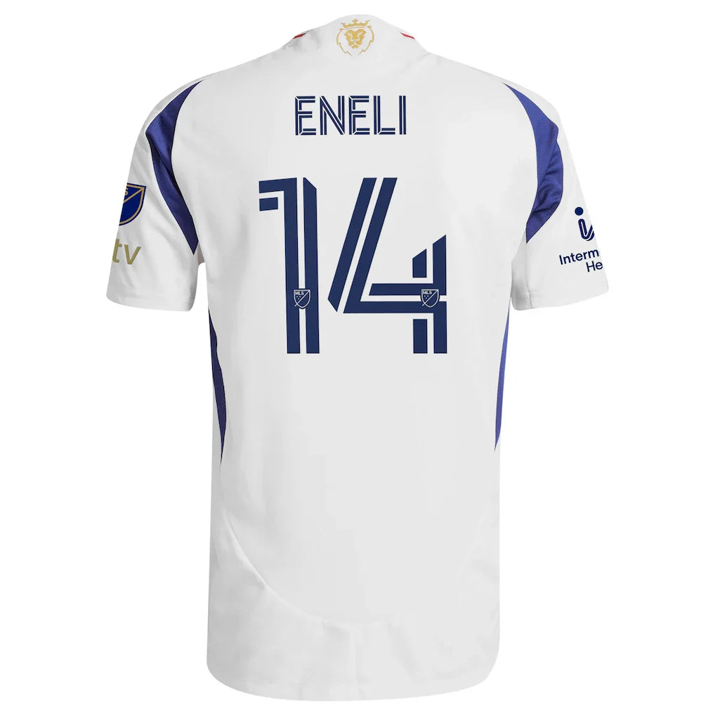 Emeka Eneli Real Salt Lake adidas 2025 Grid City On-Field Authentic Jersey - White