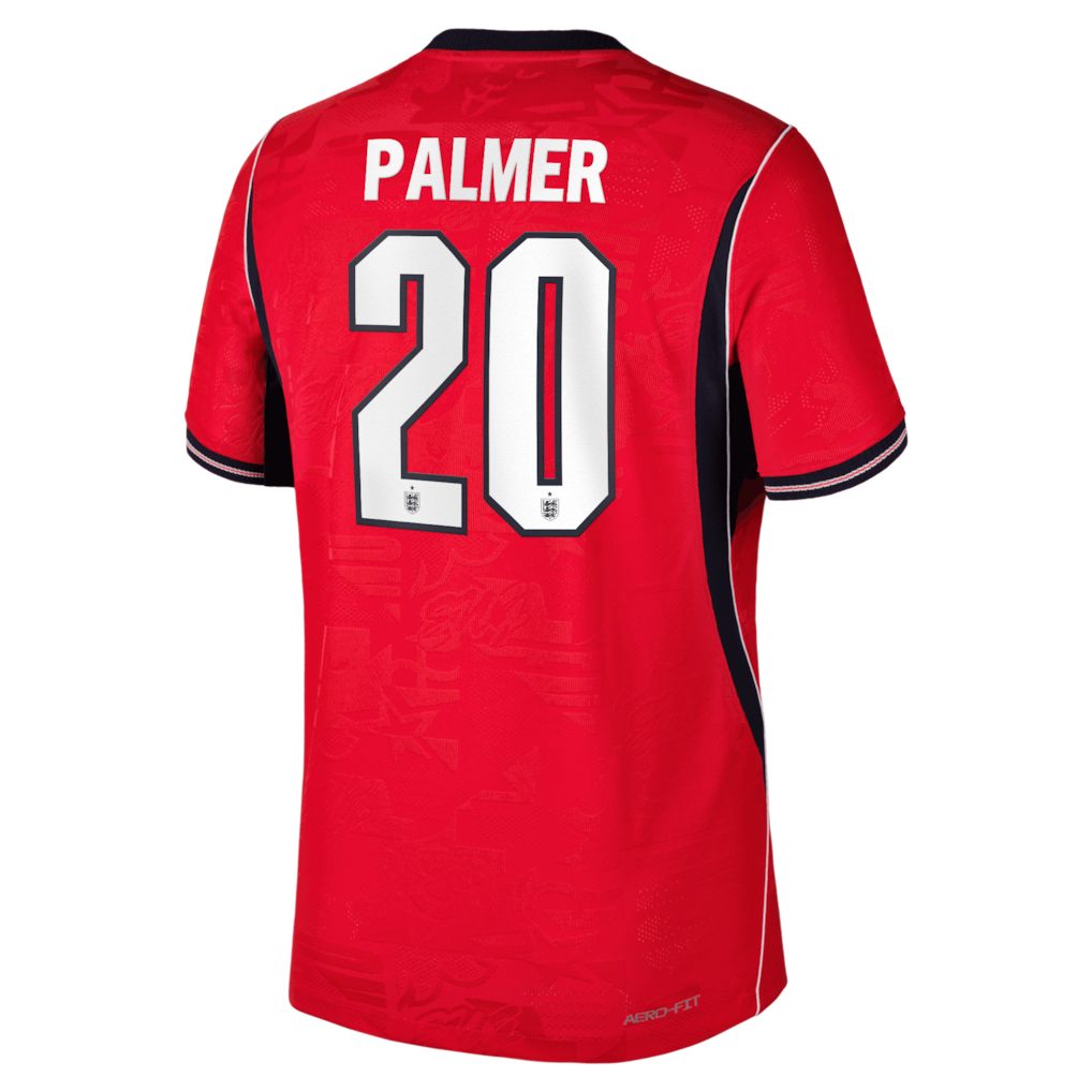 Cole Palmer England National Team Nike 2026 Away Match Authentic Jersey - Red