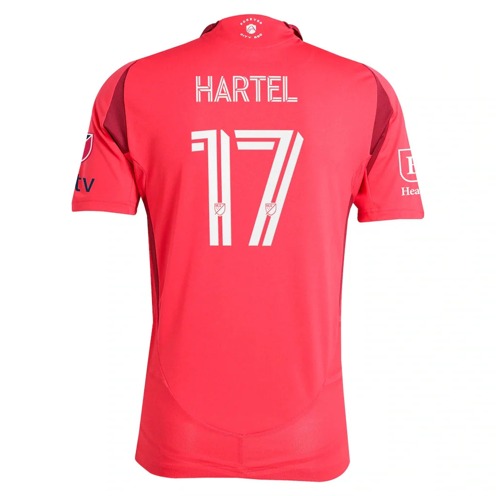 Marcel Hartel St. Louis CITY SC adidas 2025 Forever CITY Red On-Field Authentic Jersey - Red