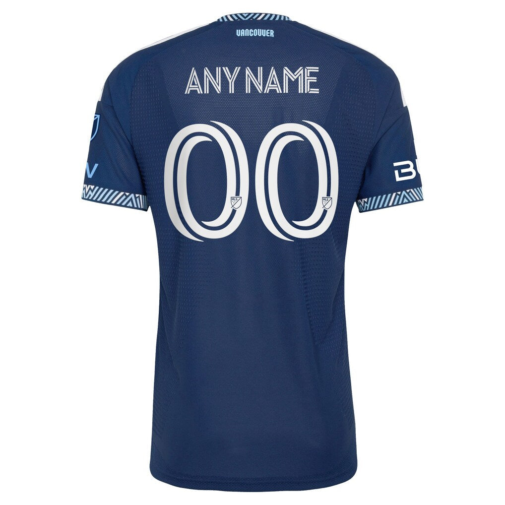Vancouver Whitecaps FC adidas 2026 The Coastal On-Field Authentic Patch Custom Jersey - Blue