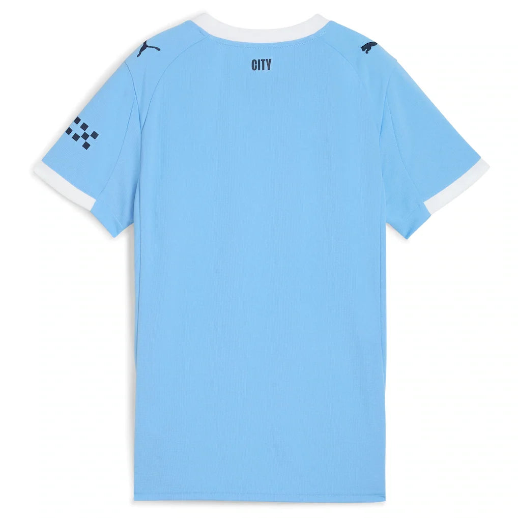 Manchester City Puma Women's 2025/26 Home Replica Jersey - Sky Blue