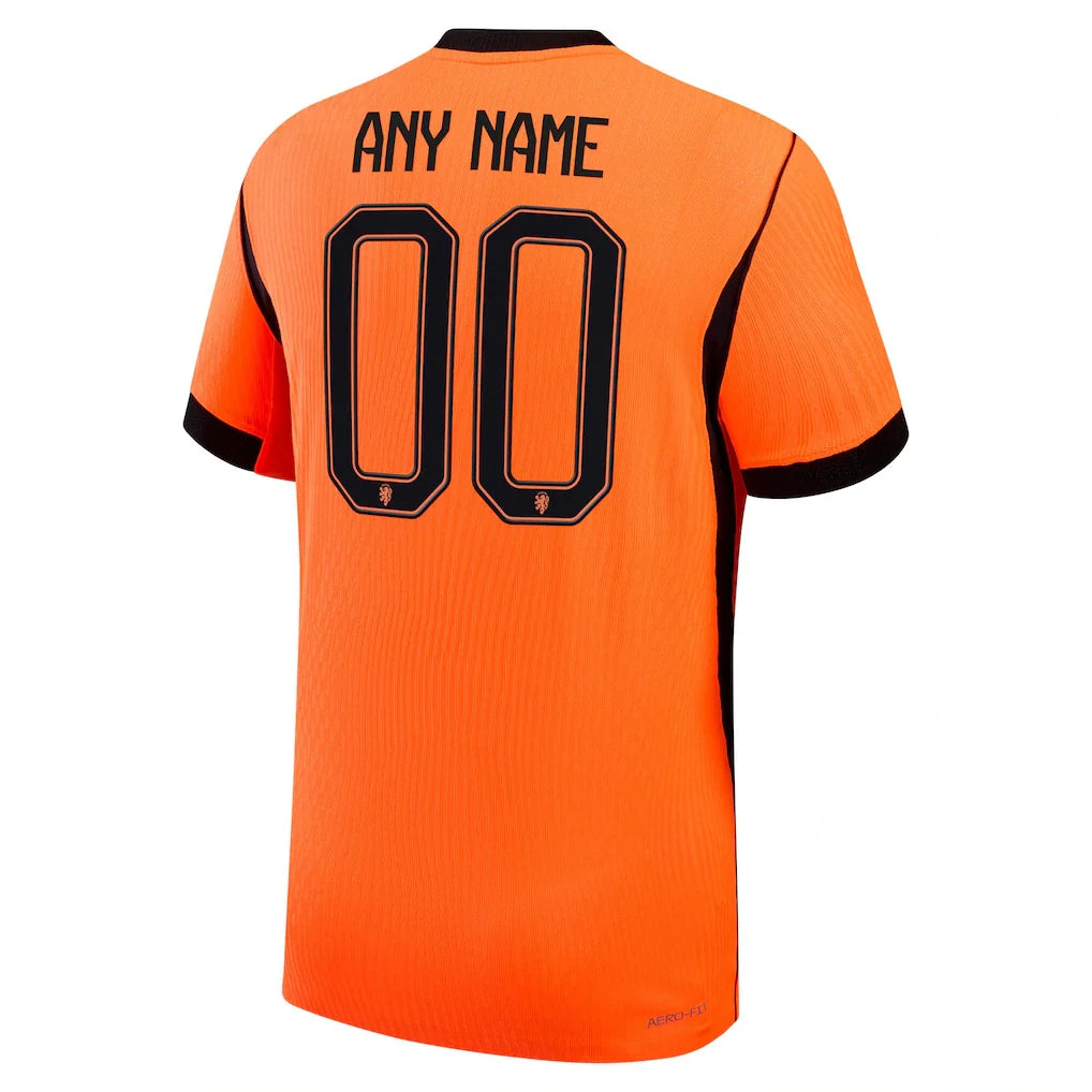 Netherlands National Team Nike 2026 Home Match Authentic Custom Jersey - Orange
