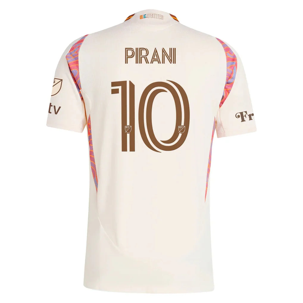Gabriel Pirani D.C. United adidas 2025 The Soul Kit On-Field Authentic Jersey - Natural