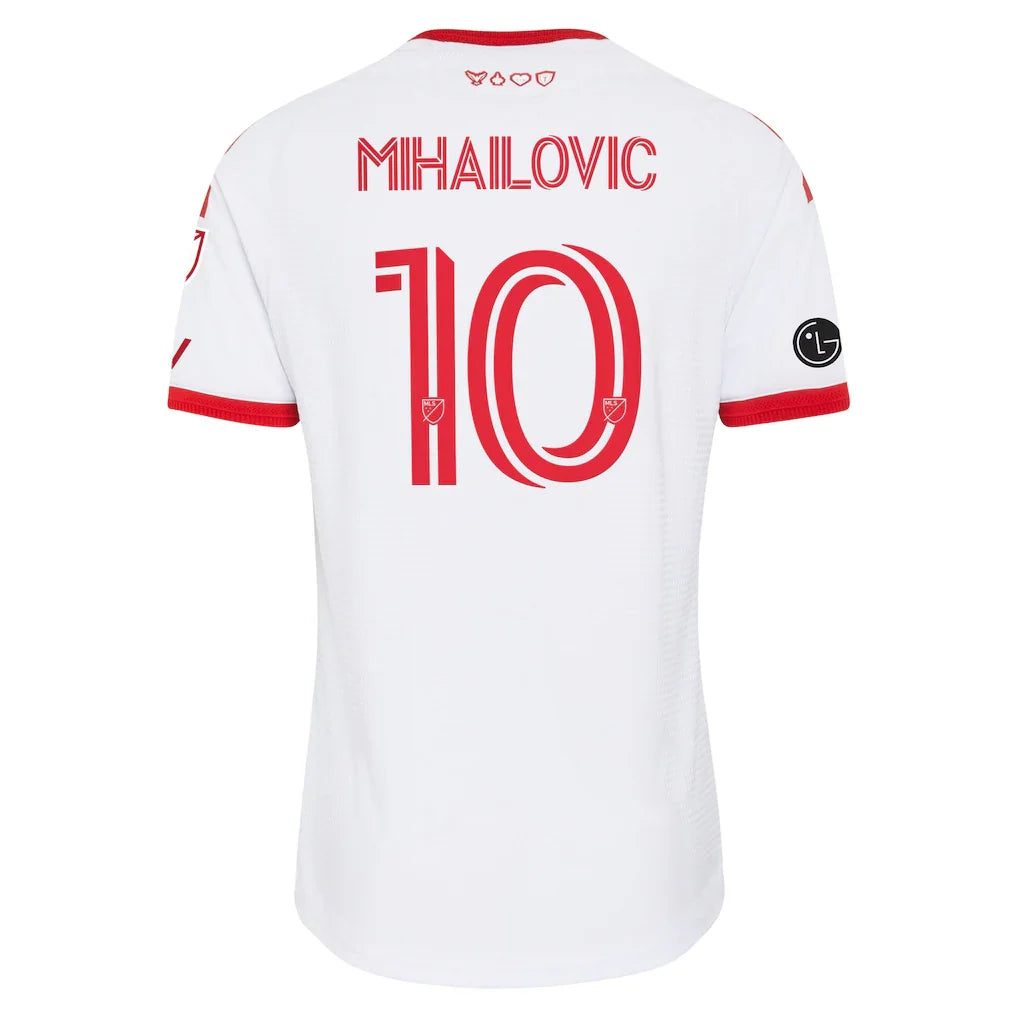 Djordje Mihailovic Toronto FC adidas  2026 Winter Kit On-Field Authentic Patch Jersey - White