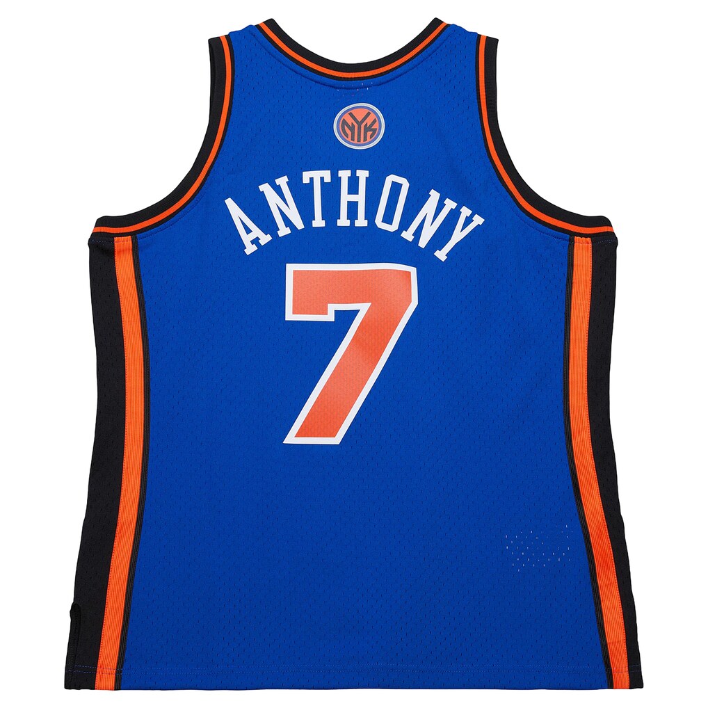 Carmelo Anthony New York Knicks Mitchell & Ness Big & Tall 2010/11 Swingman Jersey - Blue