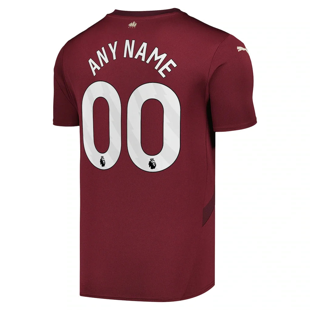 Manchester City Puma 2024/25 Third Replica Custom Jersey - Burgundy