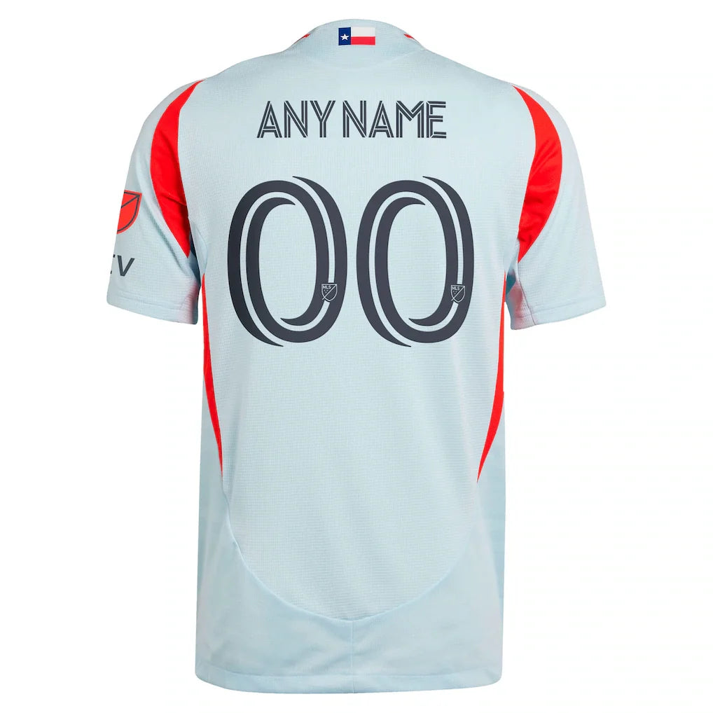 FC Dallas adidas 2025 The Inferno Kit Authentic Custom Jersey - Light Blue