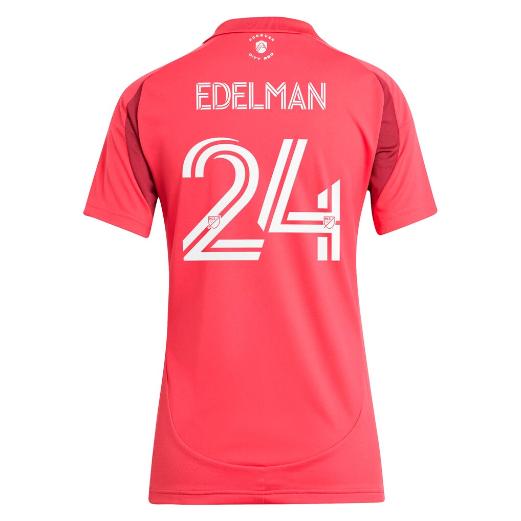 Daniel Edelman St. Louis CITY SC adidas Women's 2025 Forever CITY Red Replica Jersey - Red