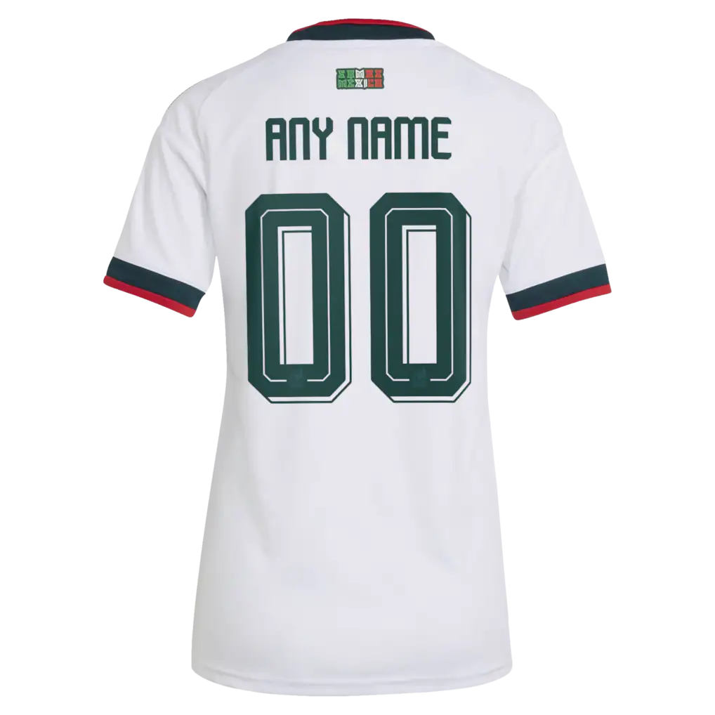 Mexico National Team adidas Women's 2026 Away Replica Custom Jersey - White