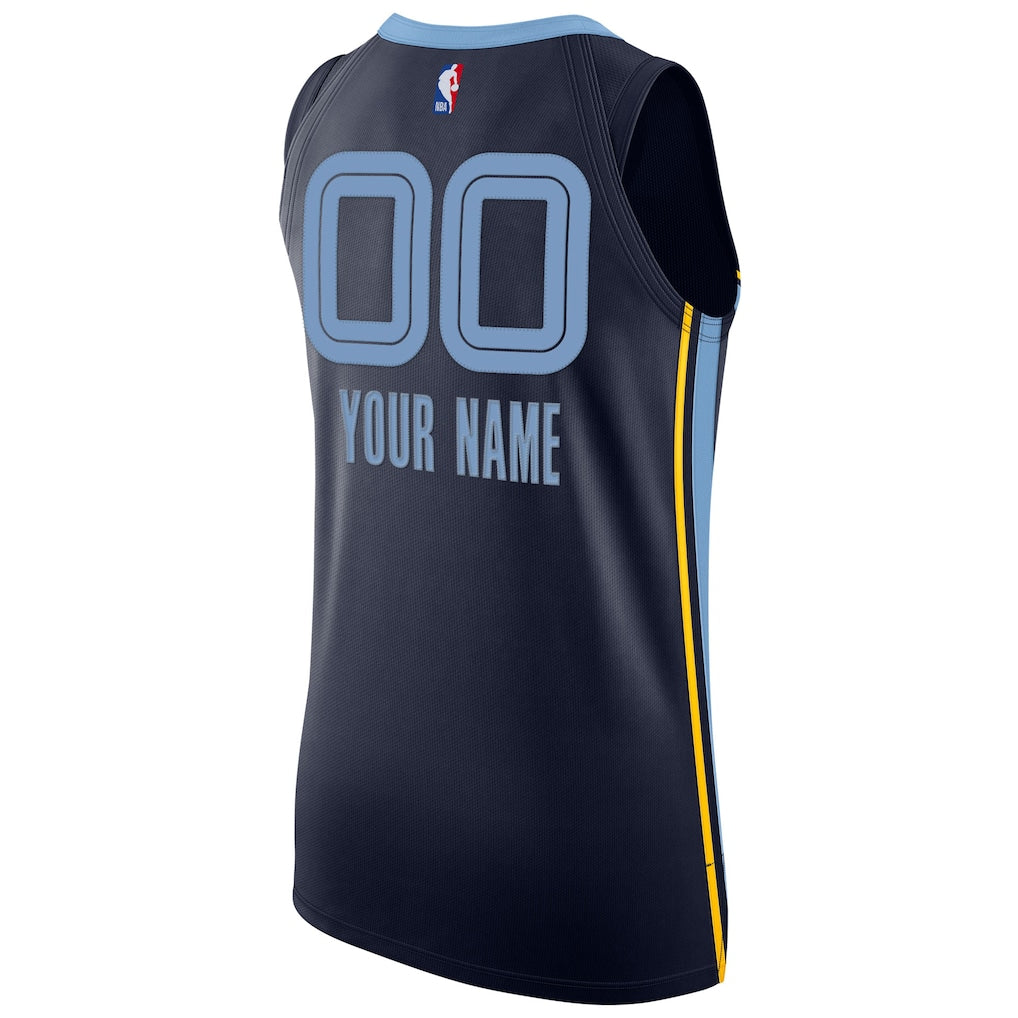 Memphis Grizzlies Nike 2020/21 Authentic Custom Jersey Navy - Icon Edition