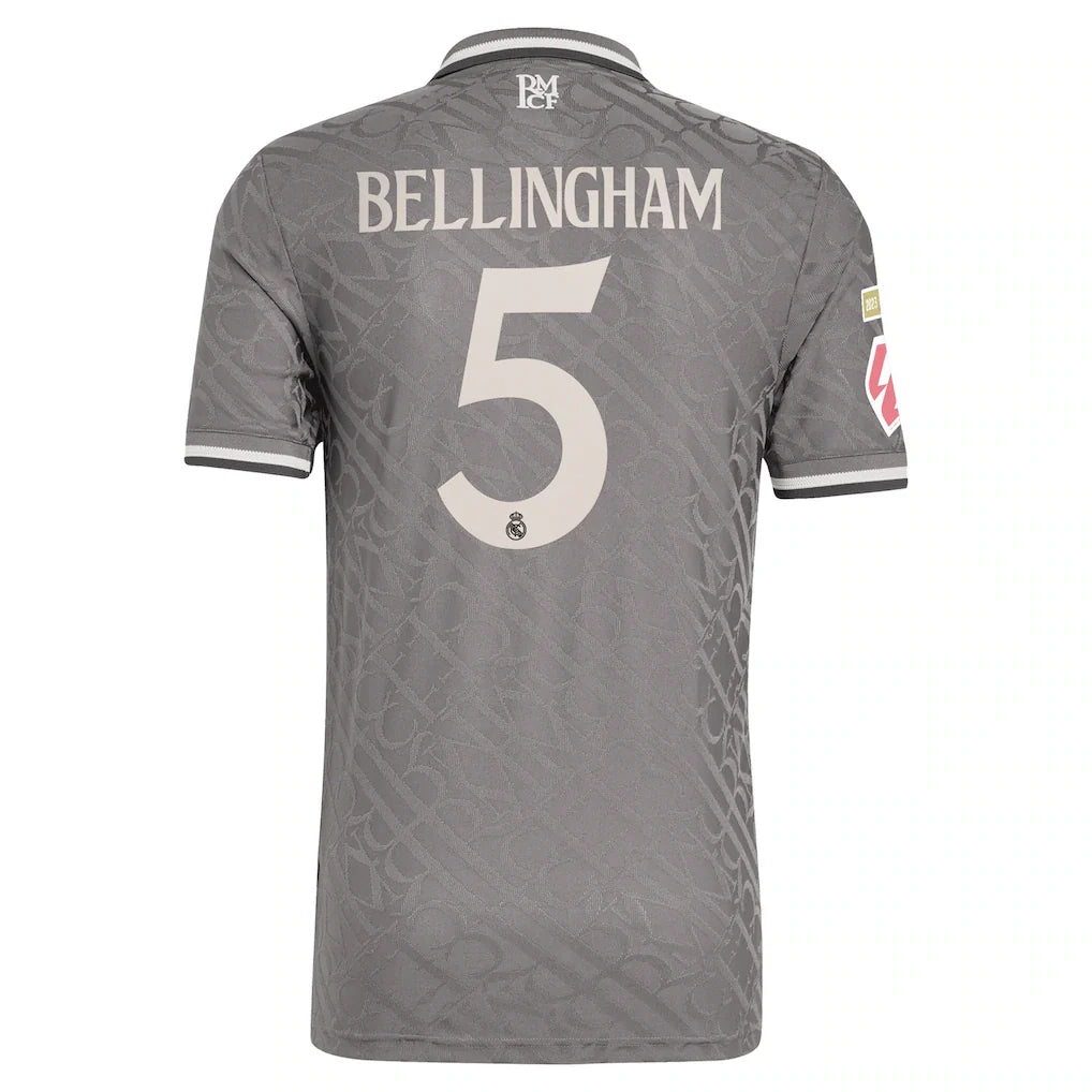 Jude Bellingham Real Madrid adidas Originals 2024/25 Third Authentic Player Jersey - Charcoal