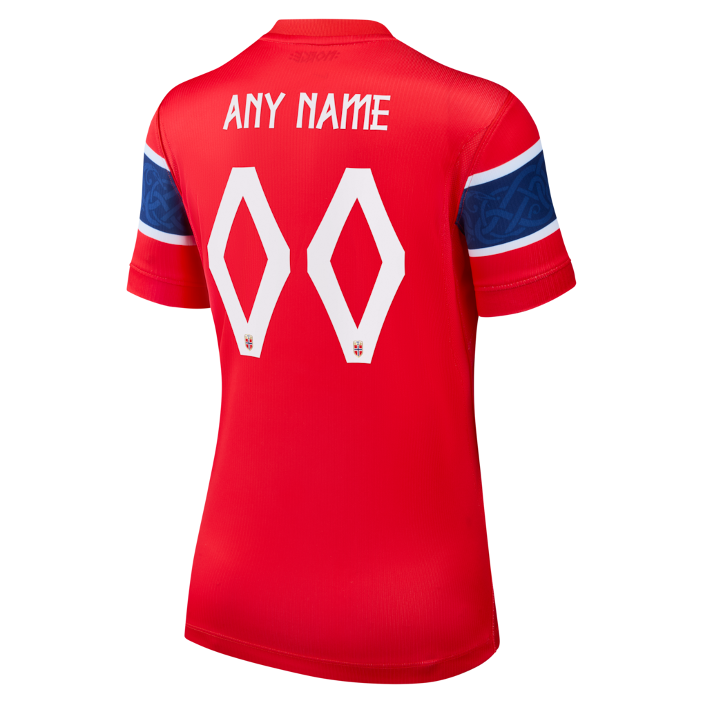 Norway National Team Nike Women's 2026 Home Stadium Replica Custom Jersey - Red