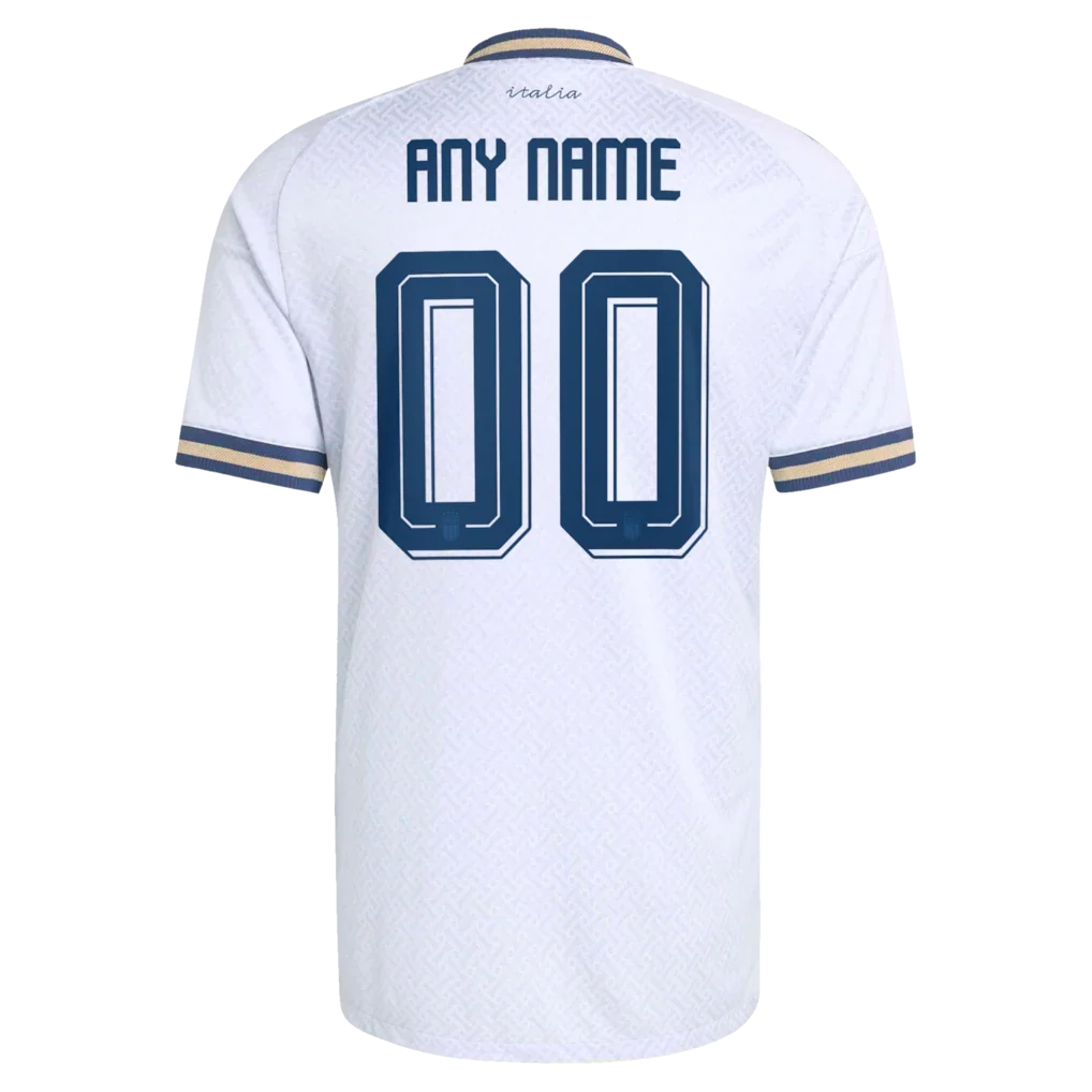 Italy National Team adidas 2026 Away On-Field Authentic Custom Jersey - Light Blue