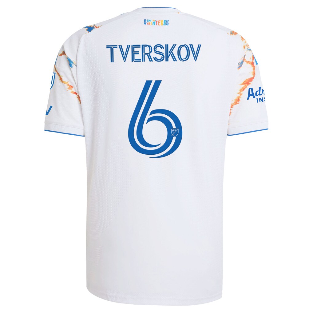 Jeppe Tverskov San Diego FC adidas  2026 Unprecedented Unity Kit On-Field Authentic Patch Jersey - White
