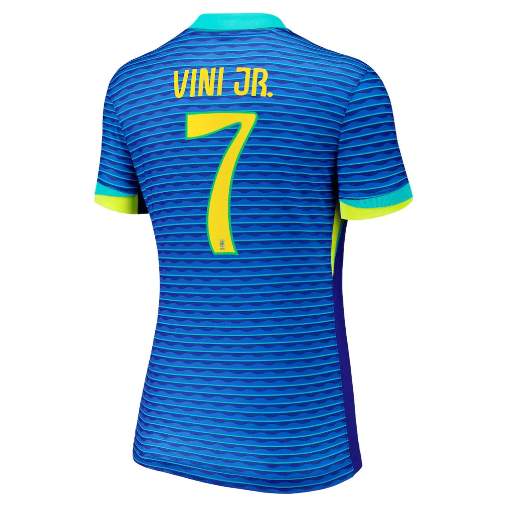 Vini Jr. Brazil National Team Nike Women's 2024 Away Replica Jersey - Blue