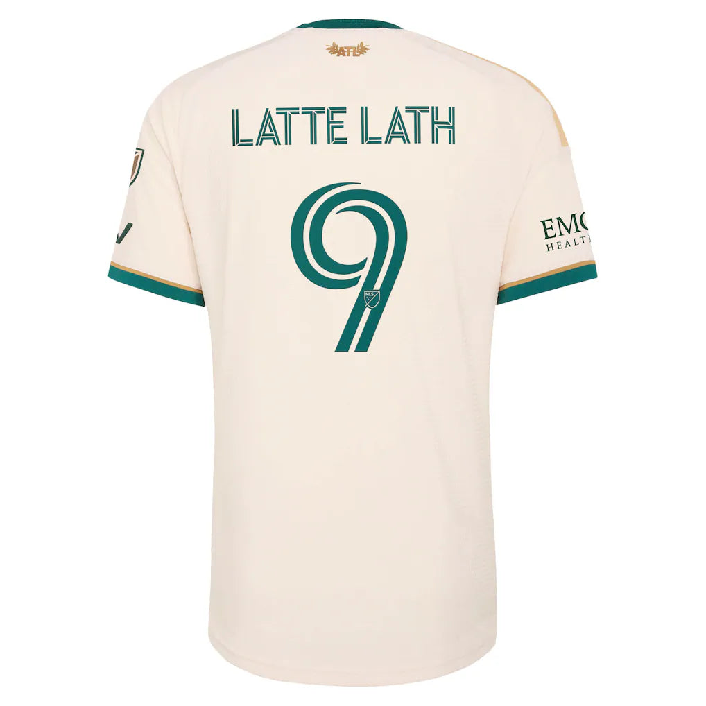 Emmanuel Latte Lath Atlanta United FC adidas 2026 Spirit of '96 On-Field Authentic Patch Jersey - Tan