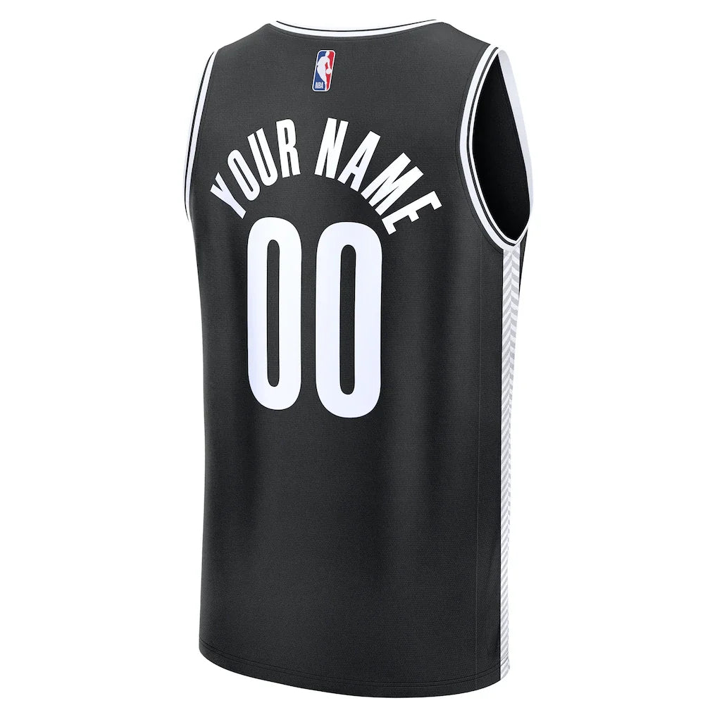 Brooklyn Nets Fanatics Fast Break Custom Jersey - Icon Edition - Black