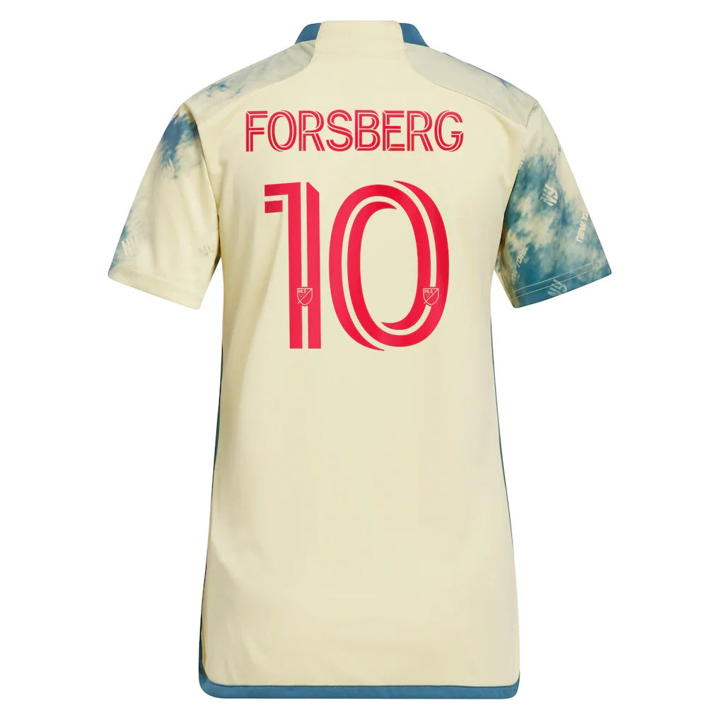 Emil Forsberg New York Red Bulls adidas Women's 2024 Daniel Patrick Kit Replica Player Jersey – Yellow