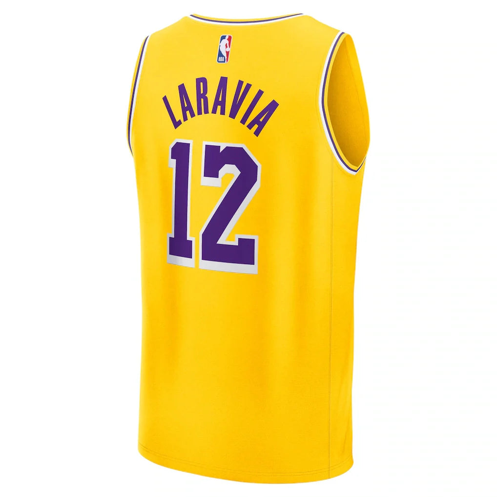 Jake LaRavia Los Angeles Lakers Fanatics Fast Break Replica Jersey - Icon Edition - Gold