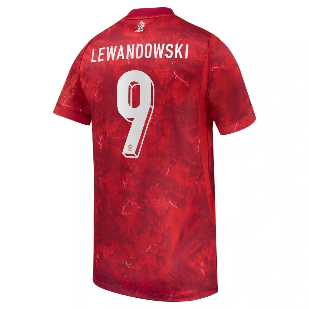 Robert Lewandowski Poland National Team Nike 2026 Away Stadium Replica Jersey - Red