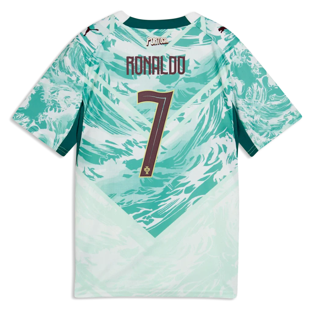 Cristiano Ronaldo Portugal National Team Puma Youth 2026 Away Replica Jersey - White