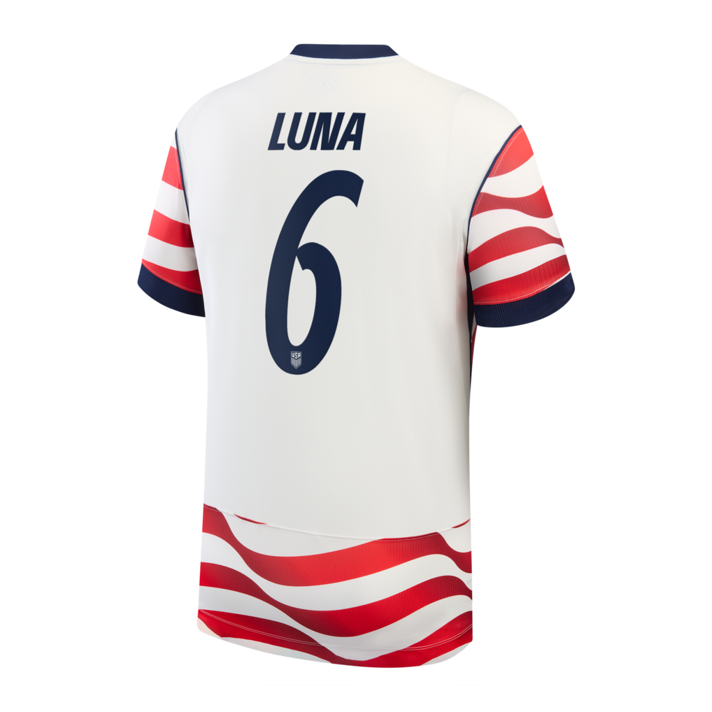 Diego Luna USMNT Nike 2026 Home Stadium Replica Jersey - White