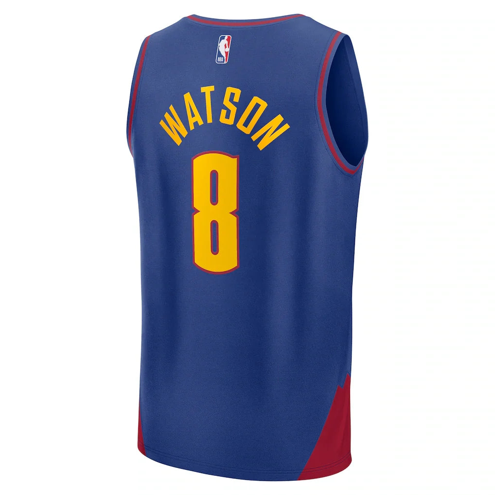 Peyton Watson Denver Nuggets Fanatics Fast Break Replica Player Jersey - Statement Edition - Blue