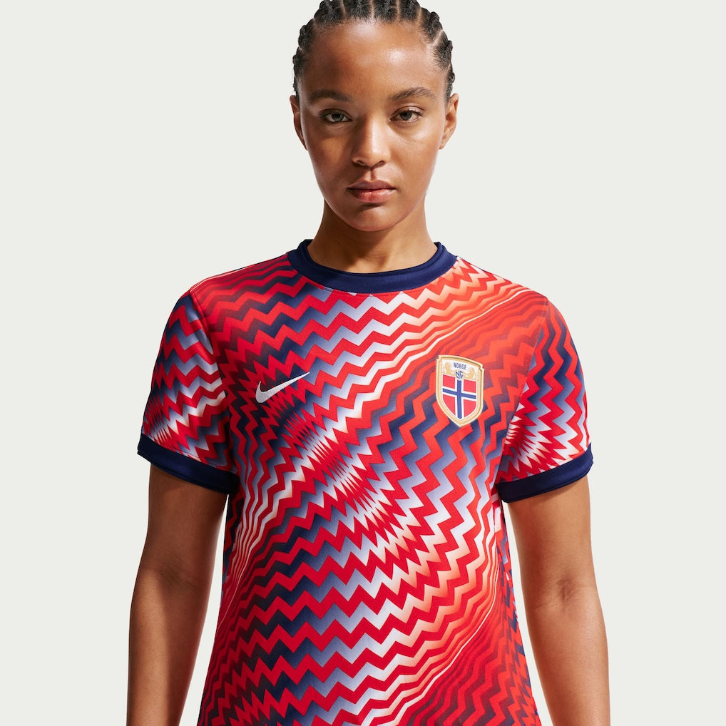 Norway National Team Nike Women's 2026 Pre-Match Top - Red