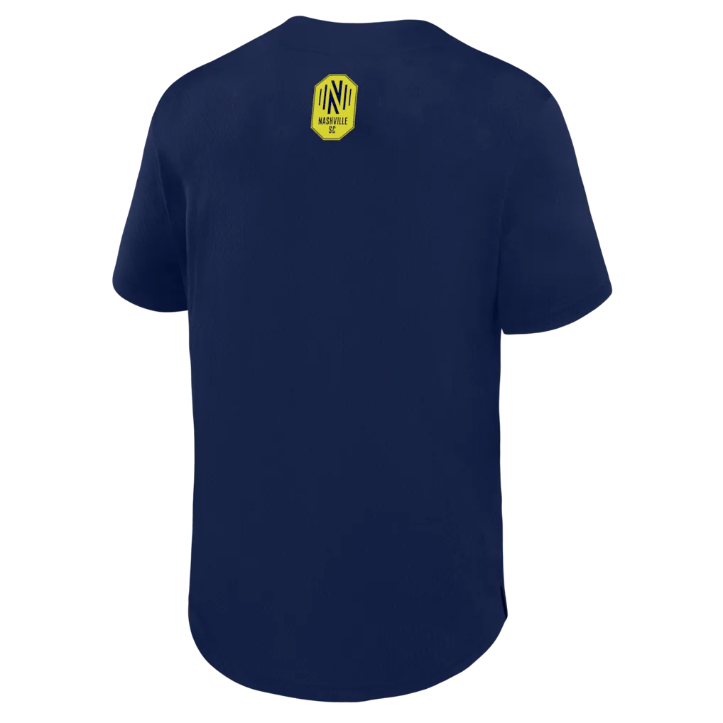 Nashville SC Fanatics Maximum Intensity Button-Up Jersey  - Navy