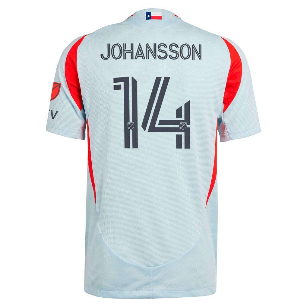 Herman Johansson FC Dallas adidas 2025 The Inferno Kit On-Field Authentic Jersey - Light Blue