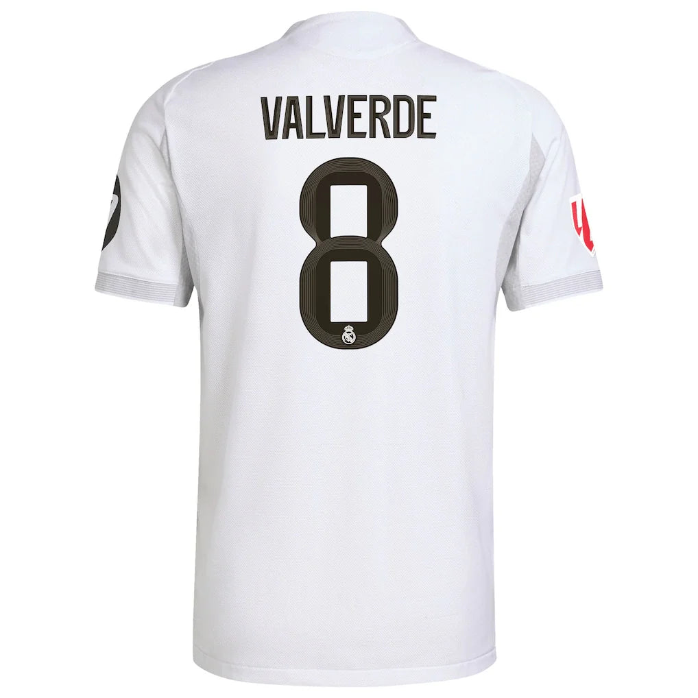 Federico Valverde Real Madrid adidas 2025/26 Home Authentic Jersey - White
